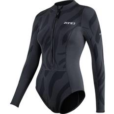 Zone3 Womens 2024 Yulex Long Sleeve Swimsuit Black