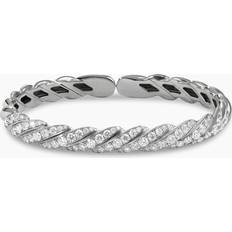 David Yurman White Gold Bracelets David Yurman Pavéflex Bracelet in 18K White Gold with Diamonds