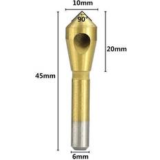 Power Tool Accessories MDSRJONE 2-5 Countersink Deburring Drill Bit Chamfer Drill HSS Metal Taper Hole Ti-Coated