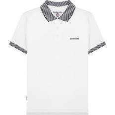 Lambretta Polo Shirts Lambretta 3XL, White Mens Two Tone Short Sleeve Collared Cotton Polo Shirt Top