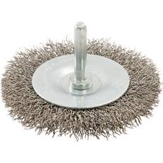 Power Tool Accessories Loops 75mm Rotary Stainless Steel Wire Flat Brush 6mm Power Drill Shank Chuck Metal