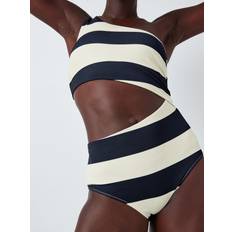 Stripes Swimsuits John Lewis Hello Sailor Stripe Cut Out Swimsuit, Blue