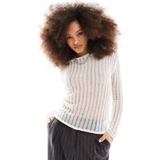 Transparent Jumpers Weekday Sissy Wool Blend Sheer Sweater - Off-White