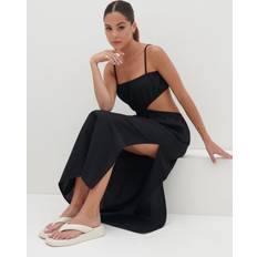 Artie Cut Out Midaxi Dress Black