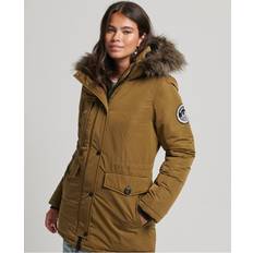 Superdry Womens Ashley Everest Parka Coat Khaki