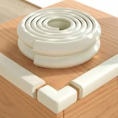 2m Nbr Corner Guards With Back Adhesive For L Shape Table And Desk, Anti-Collision Safety Edge Soft Bed Corner Protector For Baby And Kids