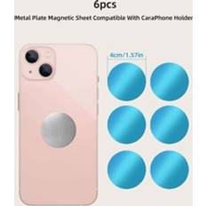 Shein 6pcs Circular Magnetic Plate For Car Phone Holder With Adhesive Backing