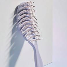 Purple Hair Brushes Shein Dual-Use Wet Dry Puffy Smooth Detangling Brush