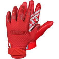 Gloves Battle Sports Battle Triple Threat Youth Receiver Gloves Red