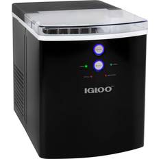 Igloo ICEB33BK Large-Capacity Automatic Portable Electric Countertop Ice Maker Machine, 33 Pounds in 24 Hours, 9 Ice Cubes Ready in 7 minutes, With Ice Scoop and Basket, Black