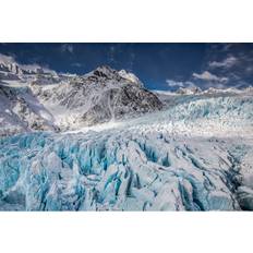 Union Rustic Aerial View Of Josef Glacier, New Zealand Framed Art