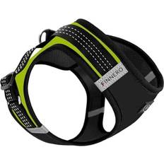 FinNero FinNero Hund/Kattsele med Reflexdetaljer Svart/Gul