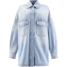 The Attico Short Coat - Sky Blue