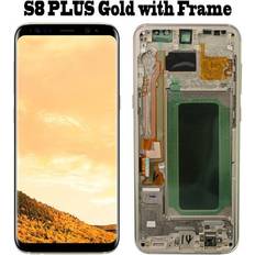 Replacement Screens BoomSave S8 Plus Gold Frame Original LCD For Samsung Galaxy S8 Lcd Display S8 plus G950 G950F G955fd G955F G955 With Burn Shadow With Touch Screen Digitize