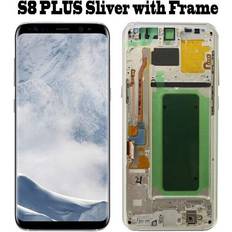 Replacement Screens BoomSave S8 Plus SilverFrame Original LCD For Samsung Galaxy S8 Lcd Display S8 plus G950 G950F G955fd G955F G955 With Burn Shadow With Touch Screen Digitize