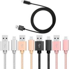 3-Pack 3m Laddare till iPhone Apple Fast Charge