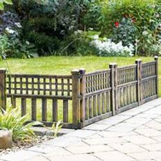 Fence panels Greenhurst Kaleidoscope Pack of 4 Bronze Effect Fence Panels