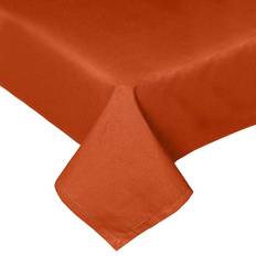 Orange Cloths & Tissues Homescapes Plain cotton Burnt Tablecloth Orange