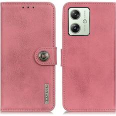 MTK KHAZNEH Motorola G54 Plånboksfodral Rosa