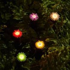 Garden & Outdoor Environment 5 Mini Flower Solar Stake Lights