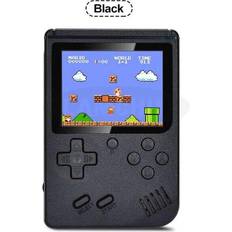 Black Game Consoles BoomSave single-player Black 3 inch Handheld Game Consoles 400 IN 1 Retro Video Game Console 8 Bit Game Player Handheld Game Players Gamepads for Kids Gift