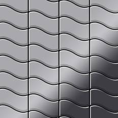 Alloy Metal Mosaic Tile Stainless Steel mirror grey 1.6mm Flux-S-S-M