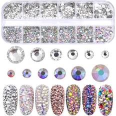 Negleprodukter Rhinestone Useissa Ko'Oissa - Multicolor