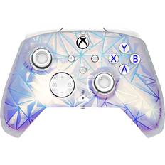 PDP Gaming REMATCH Advanced Wired Controller for Xbox Series XS/Xbox One/PC, Customizable, App Supported Frosted Diamond Amazon Exclusive
