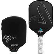 Joola Ben Johns Hyperion Carbon Friction Surface 16mm Pickleball Paddle with Racket Cover Elongated Handle Black