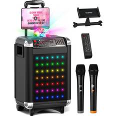 Masingo Karaoke Machine for & Kids with 2 UHF