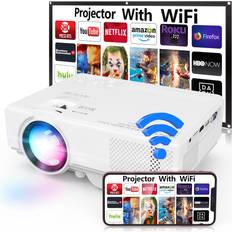 Cheap Projectors Nisoo with WiFi, 2022 Upgrade