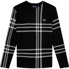 Clothing Fred Perry White Tartan Black Jumper