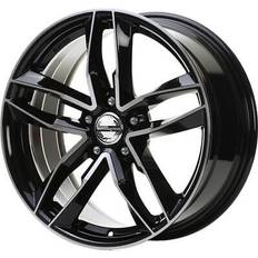 17" Car Rims Avus Alufelgen audi a5 17" - tecnomagnesio flare evo black polish - Black polished 7.5J.5