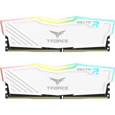 16 GB - CL14 RAM Memory TeamGroup T-Force Delta RGB DDR4 16GB 2x8GB 3600MHz PC4 28800 CL14 Desktop Gaming Memory Module Ram TF4D416G3600HC14CDC01 White