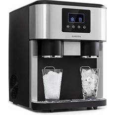 Eiszeit Crush 3-in-1: Ice Maker, Ice Machine, Ice Cube Maker, Crushed Ice, Ice Water, 2 Cube Sizes, 15-18kg 24h, LCD Display