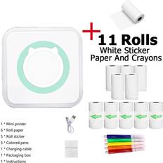 Green Printer 11 Rolls Paper Mini