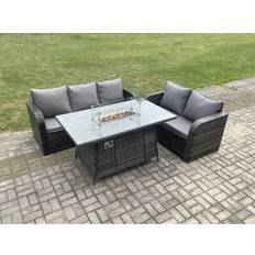 Garden & Outdoor Furniture Fimous Rattan Garden Outdoor Lounge Set, 1 Table incl. 2 Chairs