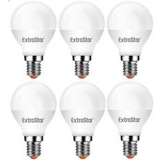 Light Bulbs ExtraStar 5W LED G45 Golf Ball Bulb E14, 6500K Daylight Pack of 6
