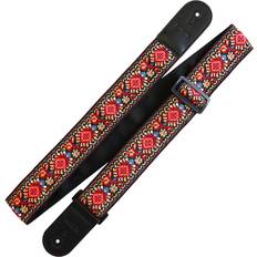 Guitar Strap Ret. Jacqu. Red