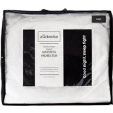 Die Zudecke Cotton Quilted Protector Mattress Cover White (190.5x)