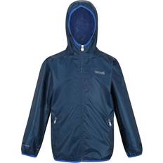 Bleu Imperméables Regatta Kid's Lever II Hooded Walking Jacket - Moonlight Denim