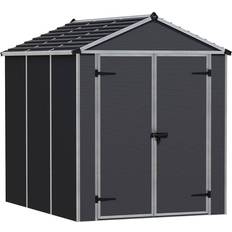 Canopia Canopia by Palram Rubicon 6x8 Dark Grey Plastic Shed