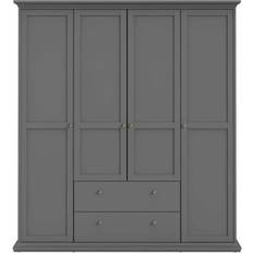 Furniture To Go Paris Matt Grey Armadio 181.4x200.6cm