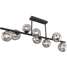 Globo Lighting Riha Black Ceiling Flush Light 30cm