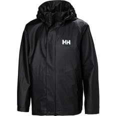 Polyester Regnjakker Helly Hansen Junior Moss Rain Jacket - Black (41674-990)