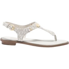 Thong Sandals Michael Kors Logo Plaque - Vanilla