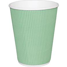 Turquoise Cups Fiesta Ripple Wall Takeaway Coffee Cup