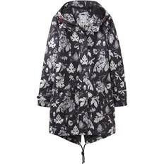 Joules Clothing Womens/Ladies Z Raine Printed Mid Length Waterproof Rain Jacket Black NA Women's