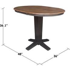 International Concepts "36" Round Top Pedestal