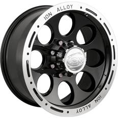 20" - 5/114.3 Car Rims ION Alloy 174 Black Beadlock Wheel 16x8"/5x114.3mm